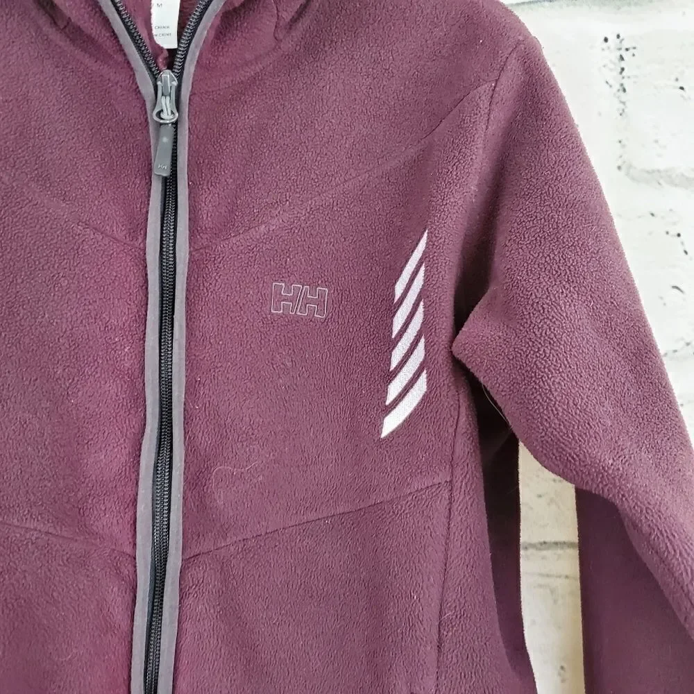 Helly Hansen zip up jacket hoodie fleece polartec